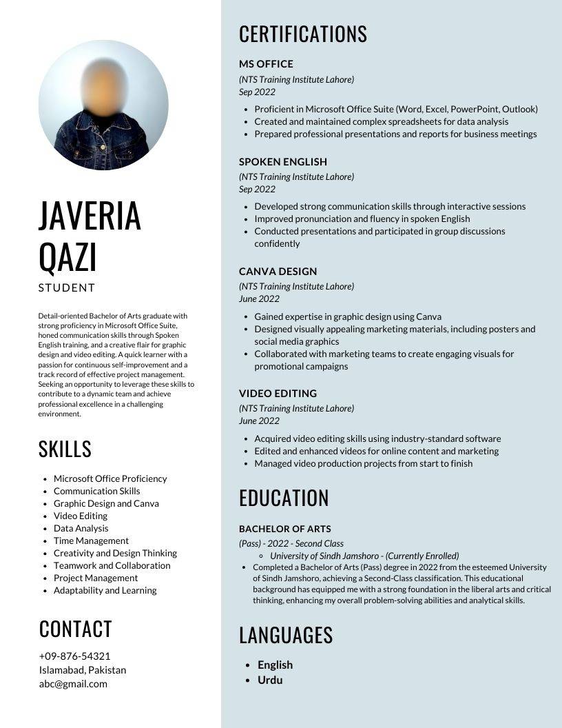 Javeria resume